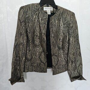 **Jones New York Vintage Paisley Brocade Jacket**